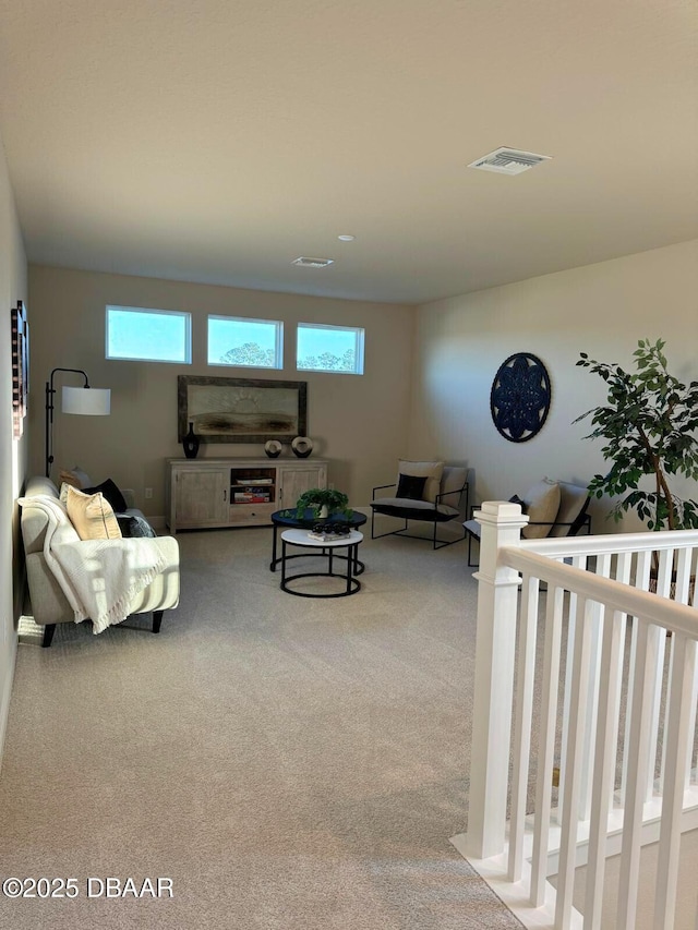 bedroom with carpet floors and multiple windows