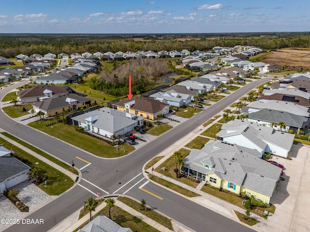 drone / aerial view featuring a residential view