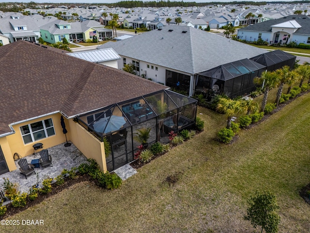 aerial view featuring a residential view