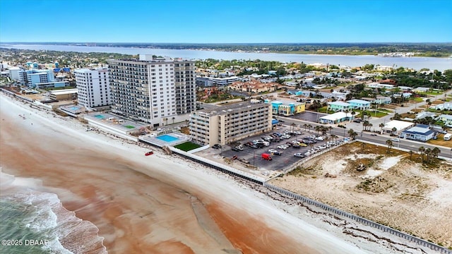 bird's eye view of expansive coastline