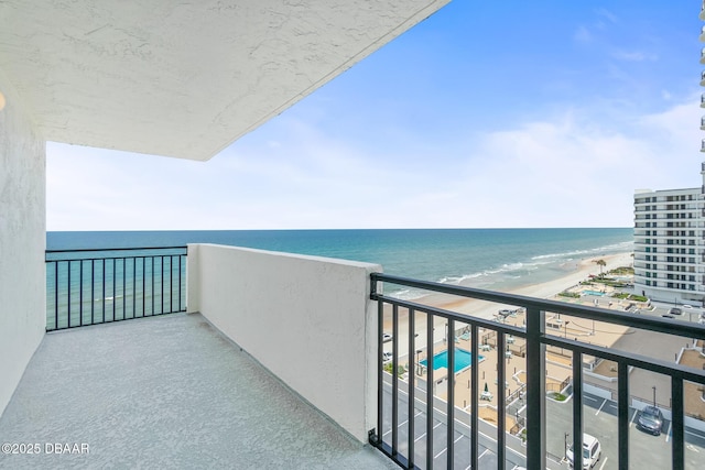 2987 S Atlantic Ave Unit 903, Daytona Beach Shores, FL 32118 - balcony with view of water and beach