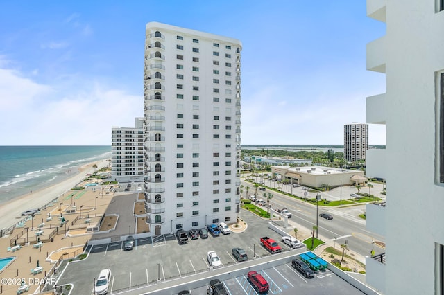 2987 S Atlantic Ave Unit 903, Daytona Beach Shores, FL 32118 - view of building exterior with view of water and beach