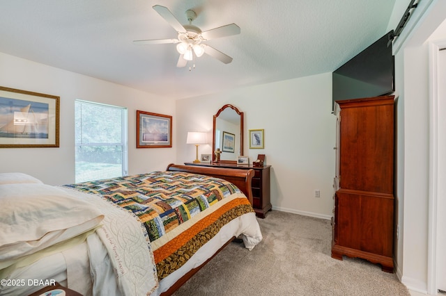 49 Felshire Ln, Palm Coast, FL 32137 - bedroom featuring light colored carpet and a ceiling fan
