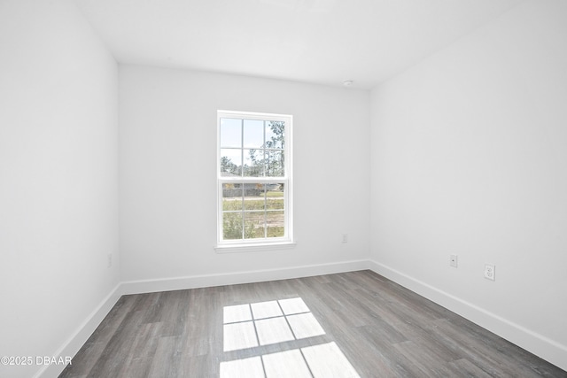 unfurnished room featuring light hardwood / wood-style flooring