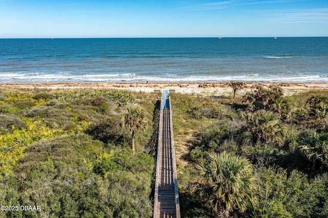 water view with a beach view