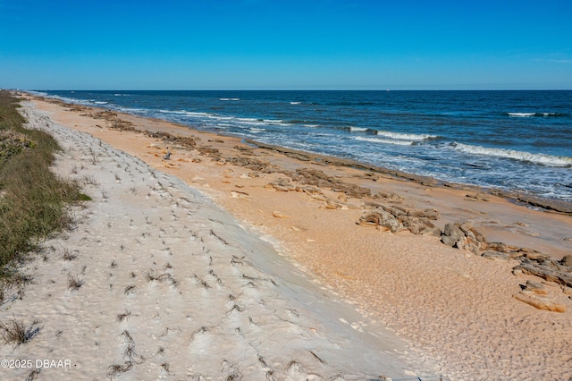 water view featuring a beach view