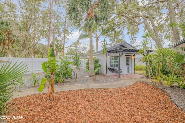 view of yard featuring a patio area