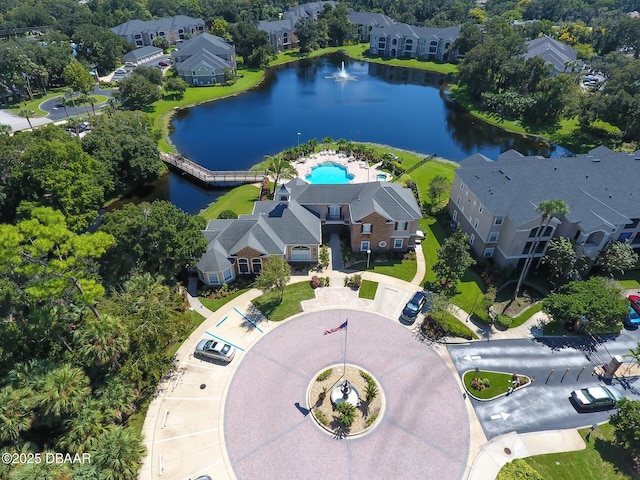 940 Village Trl Unit 5-106, Port Orange, FL 32127 - aerial view featuring a water view