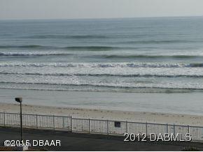 property view of water with a beach view