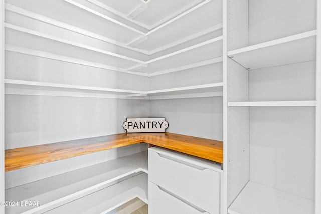 view of pantry