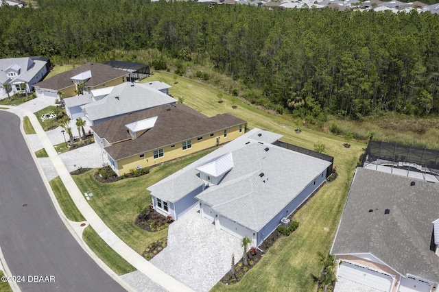 148 Six String Dr, Daytona Beach, FL 32124 - aerial perspective of suburban area featuring a forest