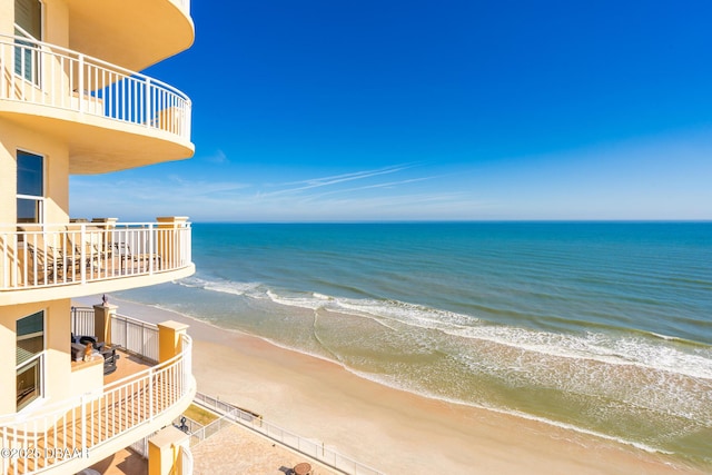 water view featuring a view of the beach