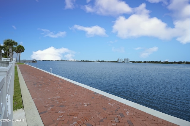 view of water feature