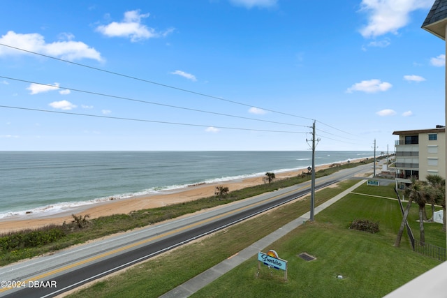 water view with a beach view