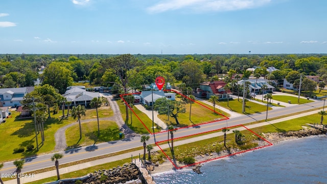 aerial view featuring a residential view