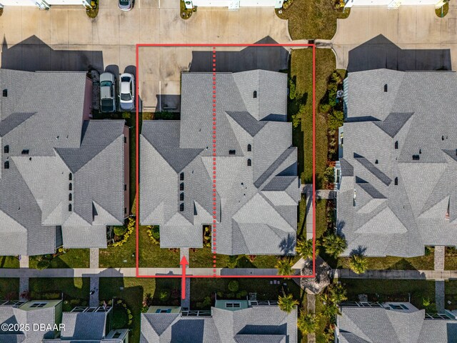 613 Good Life Way, Daytona Beach, FL 32124 - aerial perspective of suburban area with property boundaries highlighted