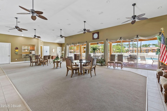 4600 E Moody Blvd Unit 14-O, Bunnell, FL 32110 - view of patio with ceiling fan and outdoor dining space