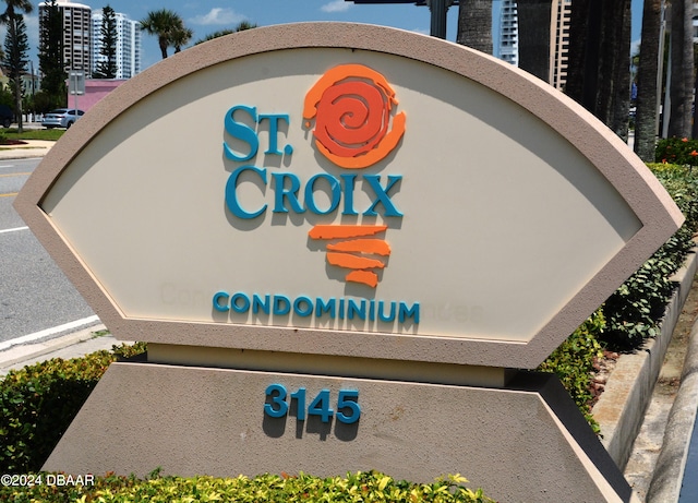 3145 S Atlantic Ave Unit 401, Daytona Beach, FL 32118 - view of community sign