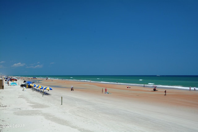 3145 S Atlantic Ave Unit 401, Daytona Beach, FL 32118 - view of water feature featuring a view of the beach