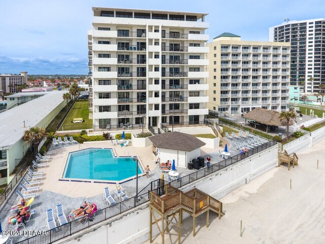 view of pool with a patio