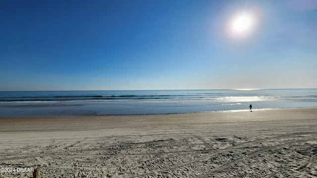 water view with a view of the beach