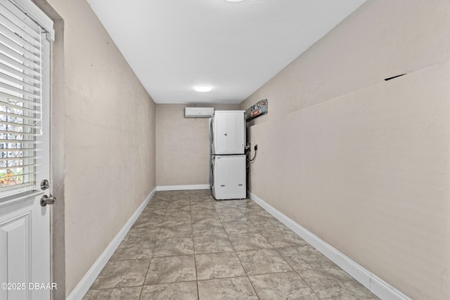 basement with baseboards