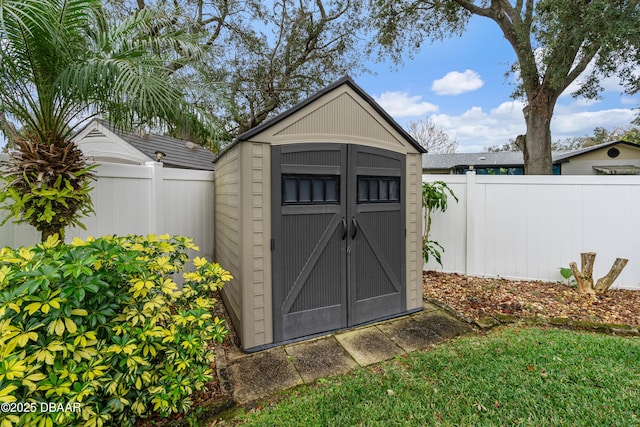 view of outbuilding