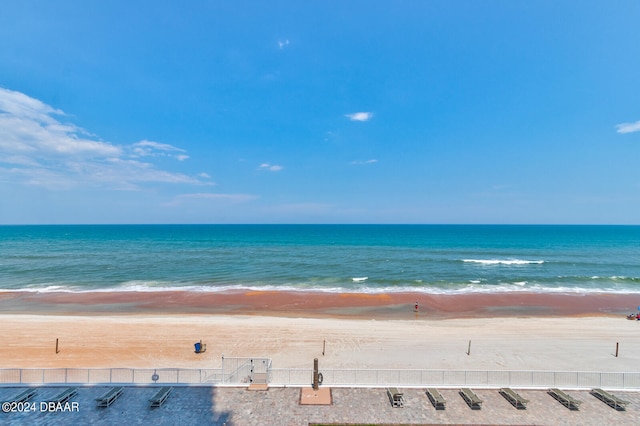 water view with a view of the beach