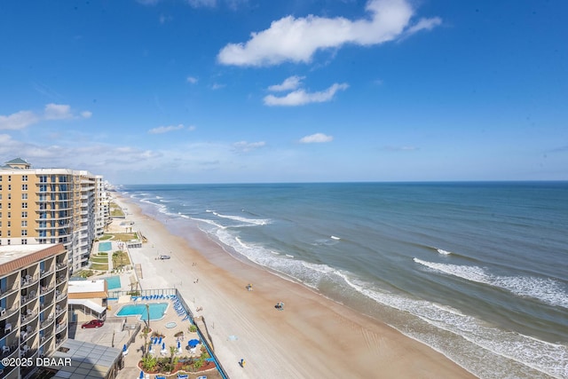 water view featuring a view of the beach