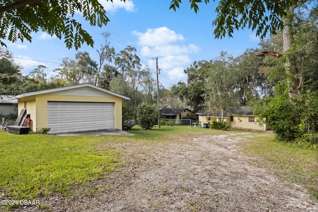 exterior space with a lawn