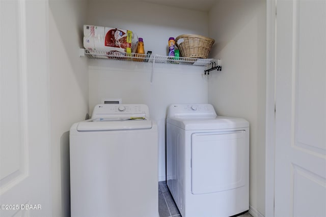 laundry room featuring washer and clothes dryer