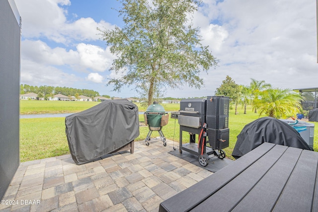 view of patio / terrace featuring area for grilling