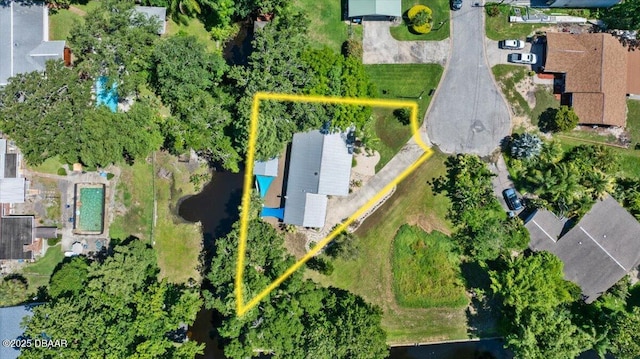 232 Chippewa Cir, Ormond Beach, FL 32174 - aerial view of property's location with property parcel outlined