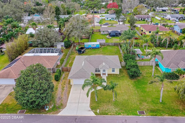 birds eye view of property featuring a residential view