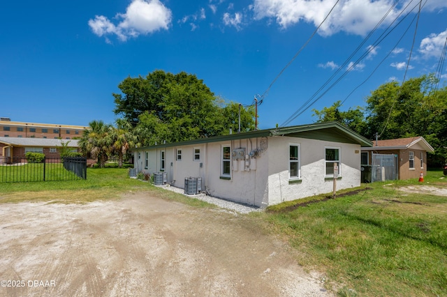 259 Jefferson St, Daytona Beach, FL 32114 - rear view of property featuring stucco siding