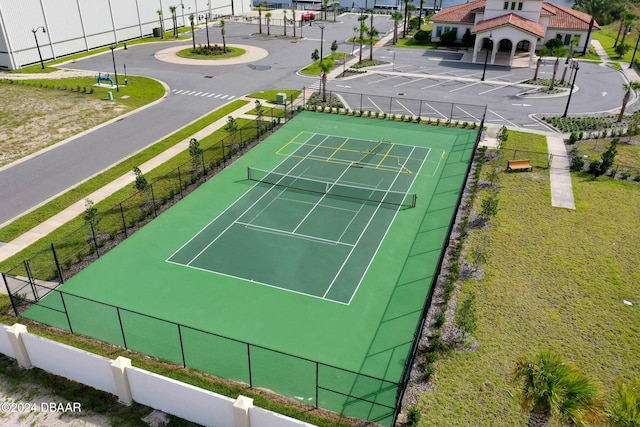 view of tennis court