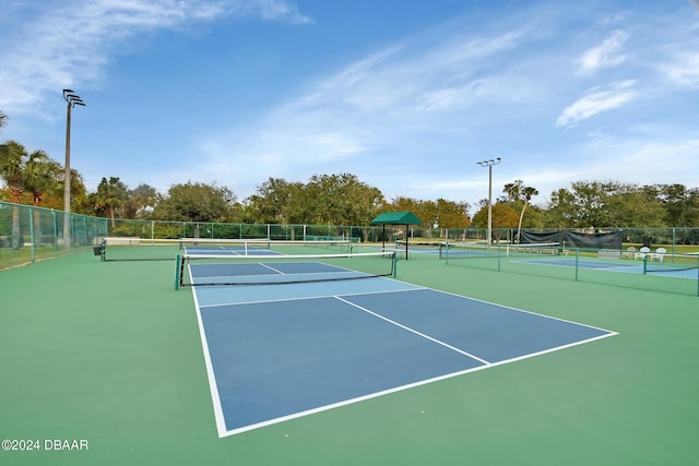 view of tennis court