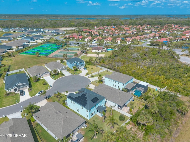 drone / aerial view featuring a residential view