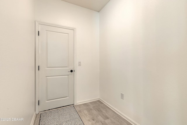doorway with baseboards
