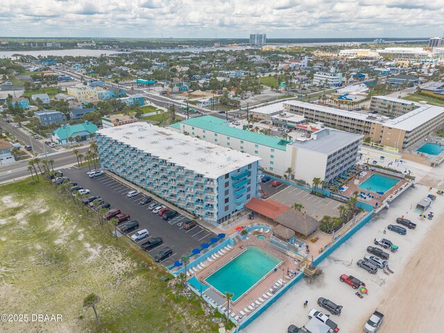 313 S Atlantic Avenue 302 & 304, Daytona Beach, FL 32118 - aerial view of a pool