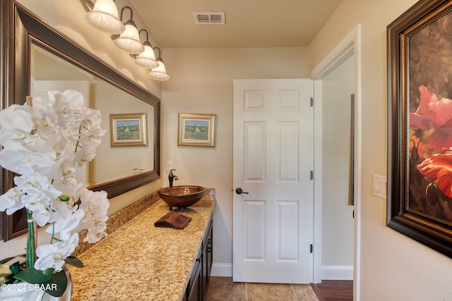 bathroom with vanity