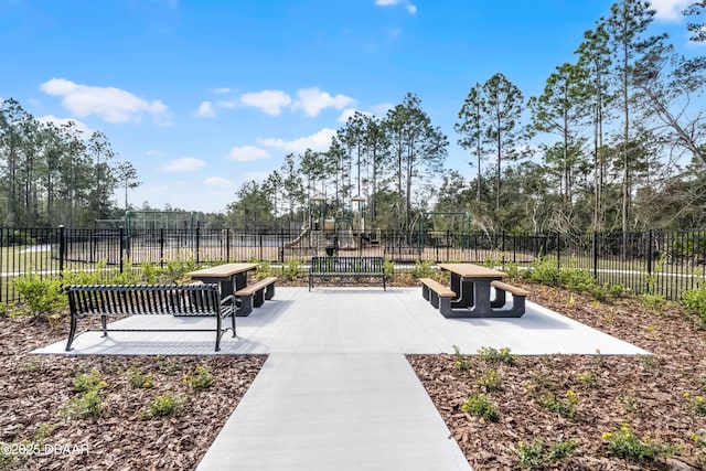 3330 Arch Ave, Ormond Beach, FL 32174 - view of home's community with fence and playground community