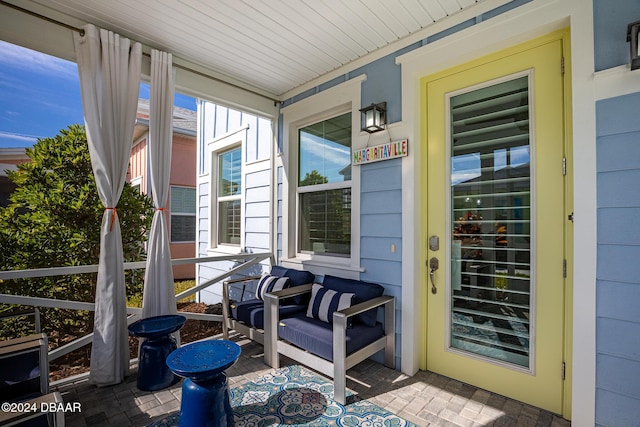 view of sunroom