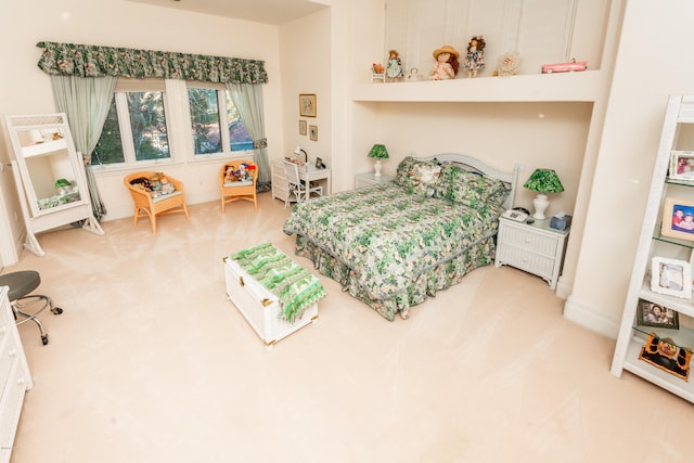 bedroom featuring carpet flooring