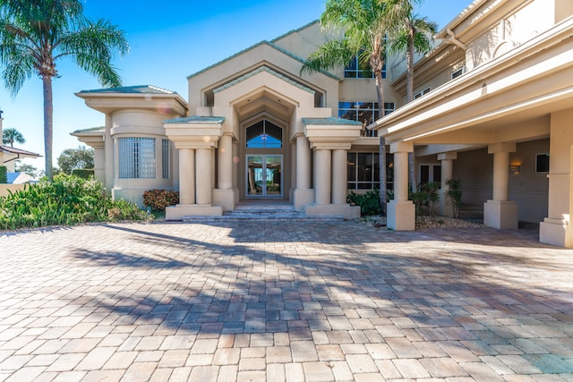 view of front of home with french doors