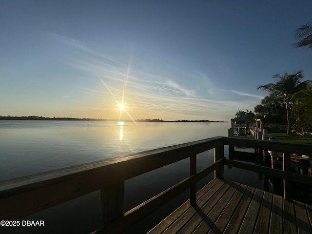 40 Silk Oaks Dr, Ormond Beach, FL 32176 - dock with a water view