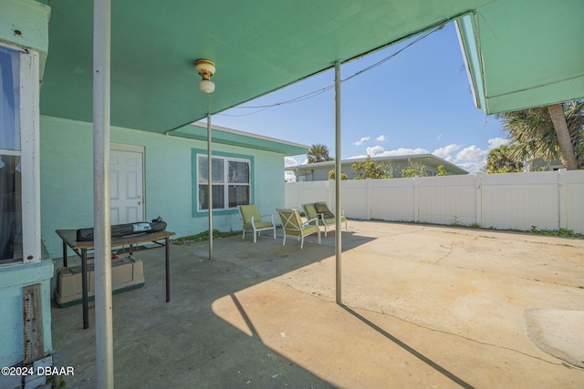 view of patio / terrace featuring a fenced backyard