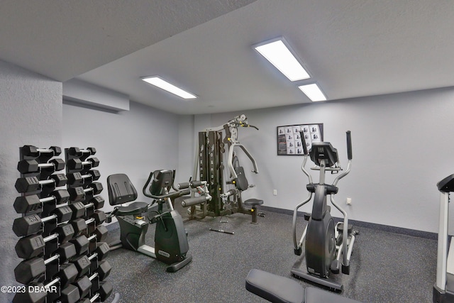 view of workout area