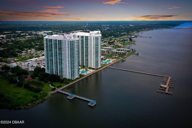 231 Riverside Dr Unit 1803-1, Daytona Beach, FL 32117 - drone / aerial view of a large body of water