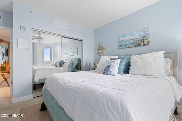 231 Riverside Dr Unit 1803-1, Daytona Beach, FL 32117 - carpeted bedroom with a closet and baseboards